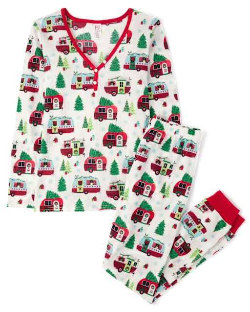 Matching thermal christmas pajamas outlet