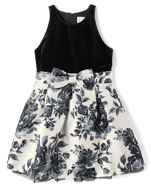 KIDS TSHIRT DRESS WITH FLARE HEM 4-10 BY THE MEADOW main image 1