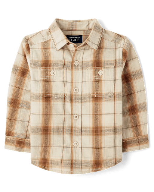 Toddler Flannel Infant Boy Flannel Shirts Baby Flannel Shirt Long