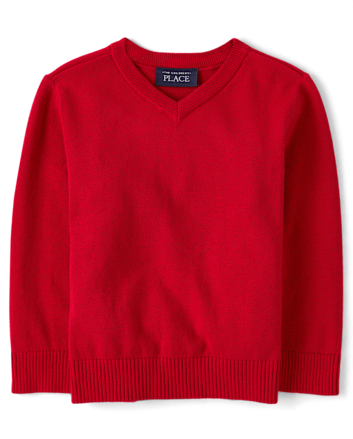The Childrens Place Toddler Boys V-Neck Blue Sweater Long Sleeve Sz 3T