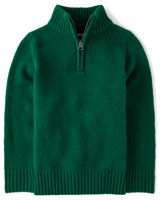 Croyez Kids Boys Sweater In Olive Green