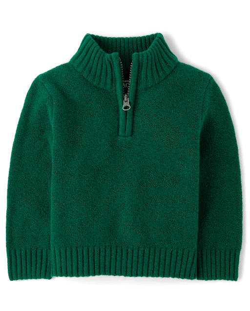 Baby boy half zip pullover top