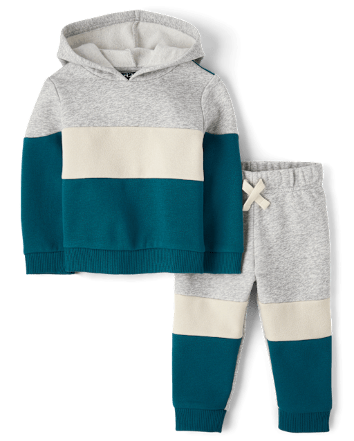 Blue Muslin Co-ord Set – Hoodie & Joggers (6 Months to 5 Years) main image 1