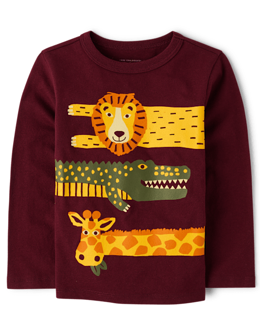 Baby Cartoon Animal & Slogan Pattern Short Sleeved Tee Combo Solid Shorts Sets