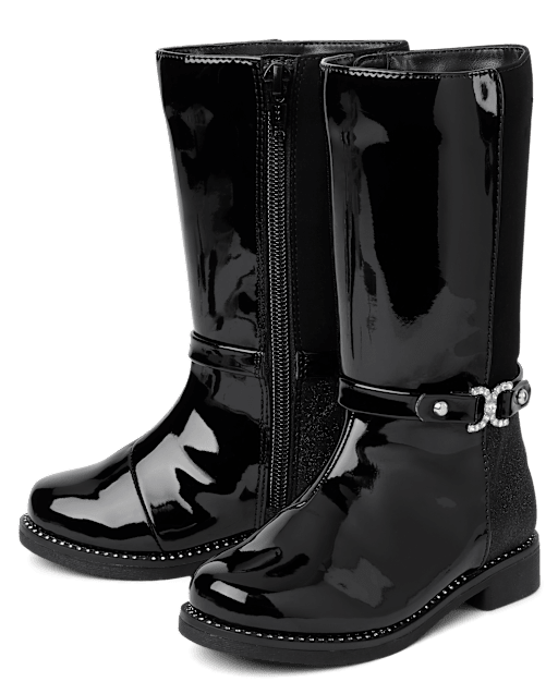 Tall black boots for toddlers hotsell