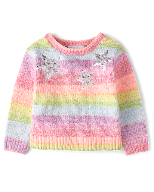 Rainbow chenille sweater outlet