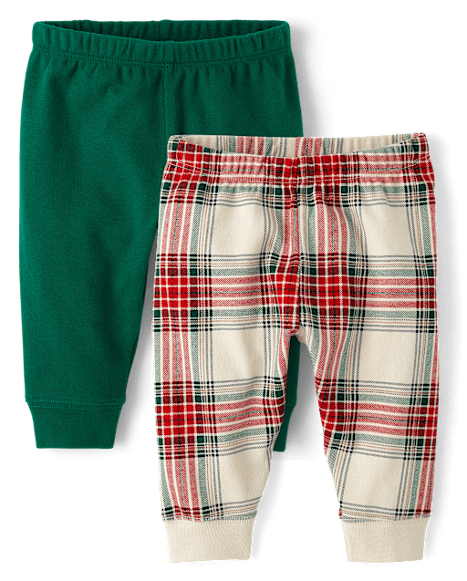 Baby Boys Mix And Match Plaid Pants 2 Pack CLASSICRED The Children s Place