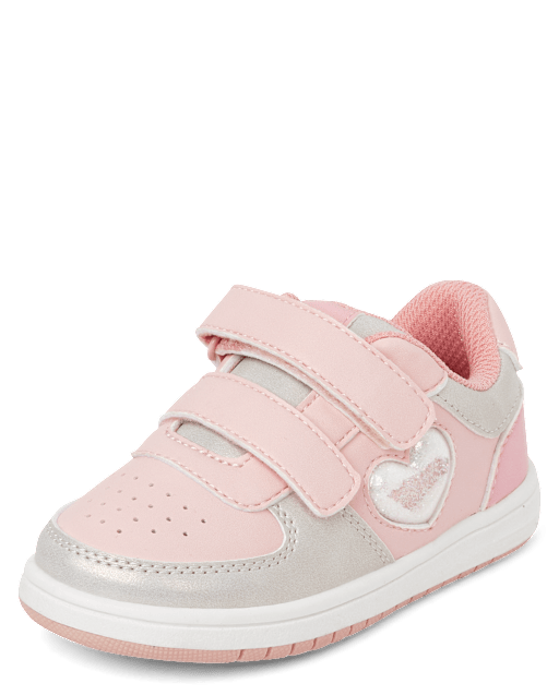 Toddler Girls Shakey Heart Low Top Sneakers - PINK | The