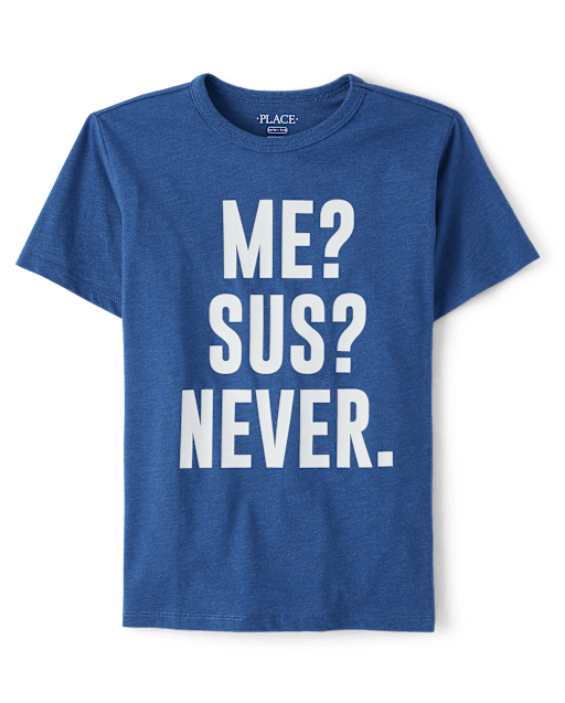Boys Short Sleeve Sus Graphic Tee - BLUE | The Children's Place
