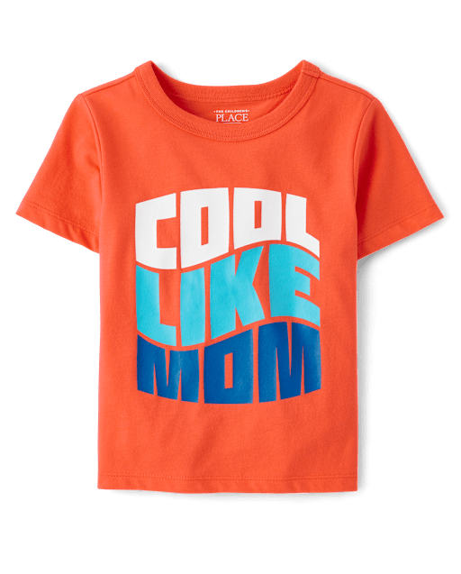 Baby And Toddler Boys Short Sleeve Cool Like Mom Graphic Tee
