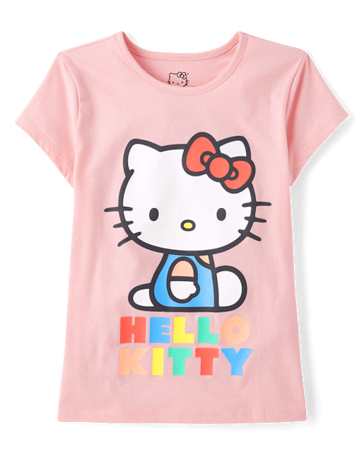 T-shirt coupe courte imprimé Hello Kitty and Friends femme