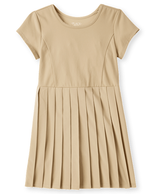 open lace back dress Dress, 2-in-1 Pleated main image 1