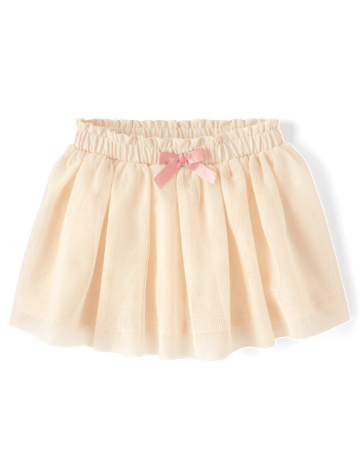 Toddler Girls Mesh Tutu Skirt - CREAM | The Children's Place