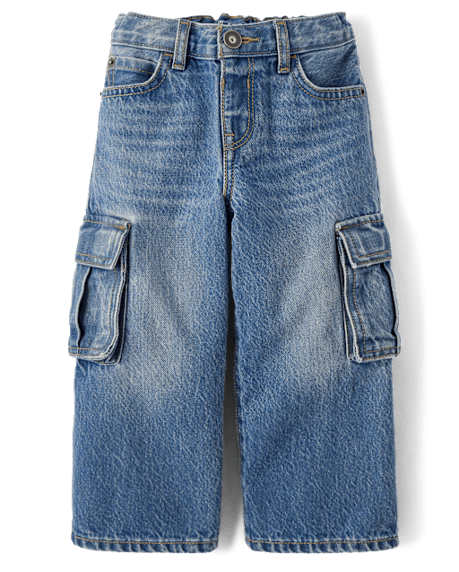 Baby And Toddler Boys Baggy Cargo Jeans - BLUE | The Children's Place