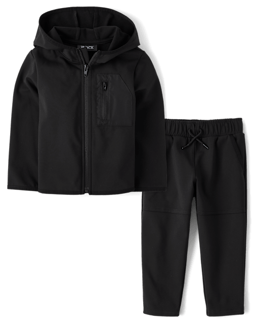 Baby And Toddler Boys Zip Up Hoodie And Tech Track Pants 2
