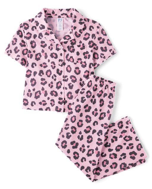 Surpyjama fille sherpa léopard - beige, Fille