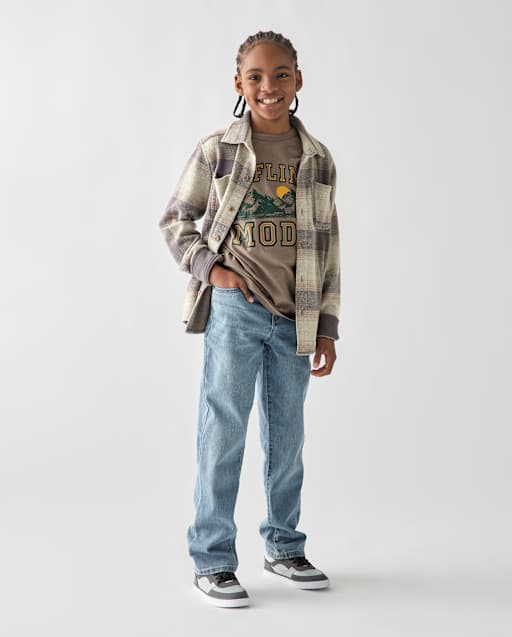 トップス c-boy style Street Poise (No.127) Boys 90s Loose Jeans - BLUE | The Children's Place