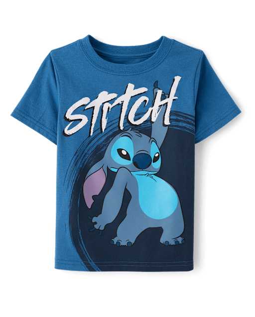 Toddler Boys Short Sleeve Stitch Dance Graphic Tee - BLUE | The