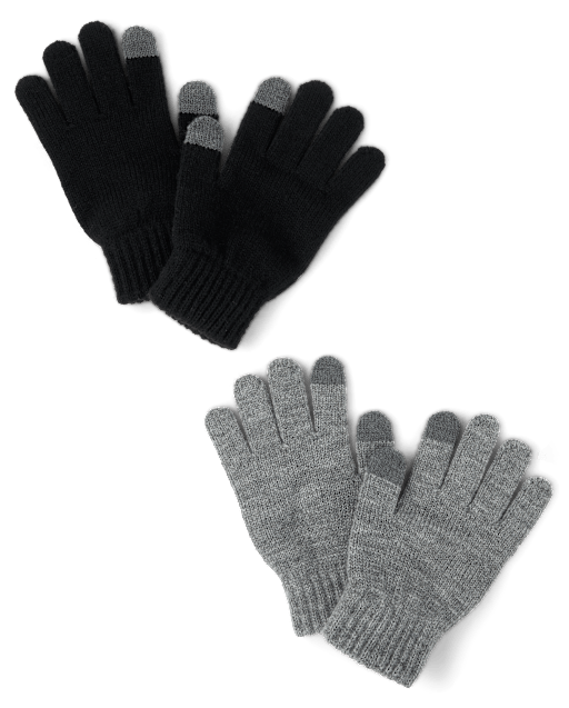 Kids Texting Gloves 2-Pack - BLACK | The Children's Place