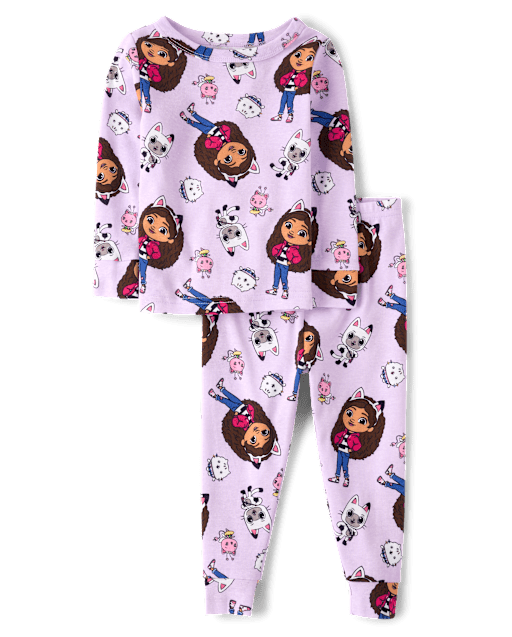 Baby And Toddler Girls Gabby's Dollhouse Snug Fit Cotton Pajamas - Multi