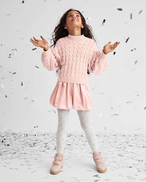 Girls Satin Bubble Skirt - PINK | The Children's Place