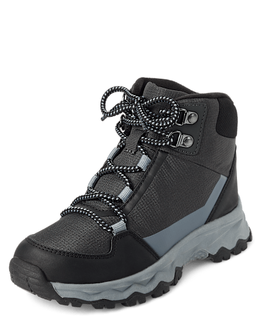 Boys Colorblock Hiker Boots - GRAY | The Children's Place