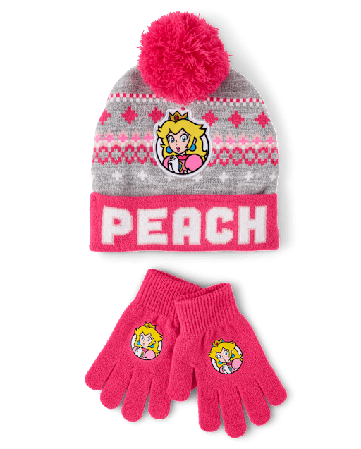 Girls Super Mario™ Peach 2-Piece Cold Weather Set - Multi