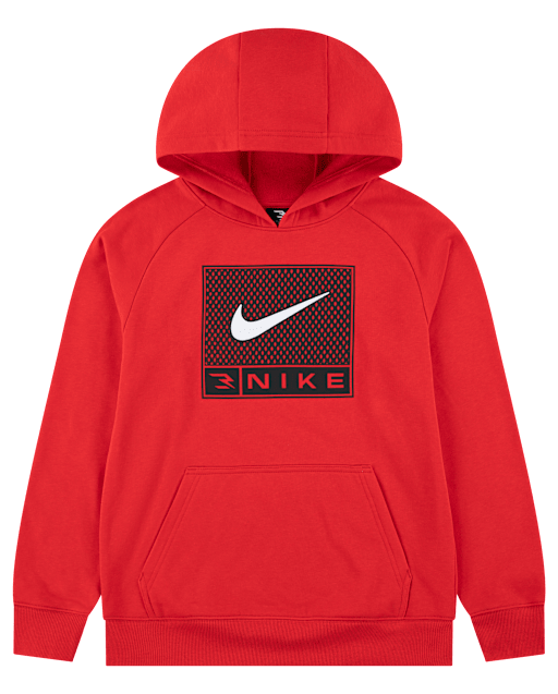 Boys Long Sleeve Nike 3BRAND by Russell Wilson Fleece Hoodie - RED
