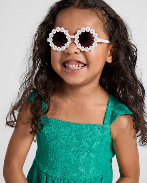 Son and daughter 2点set Toddler Girls Floral 2-Piece Accessory Set - WHITE | The