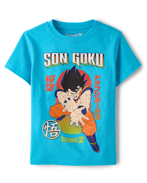 Boys Short Sleeve Dragon Ball Z Son Goku Graphic Tee - BLUE | The