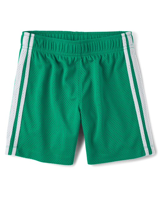 Boys Active Quick Dry Lined Mesh Soccer Shorts - GREEN | The