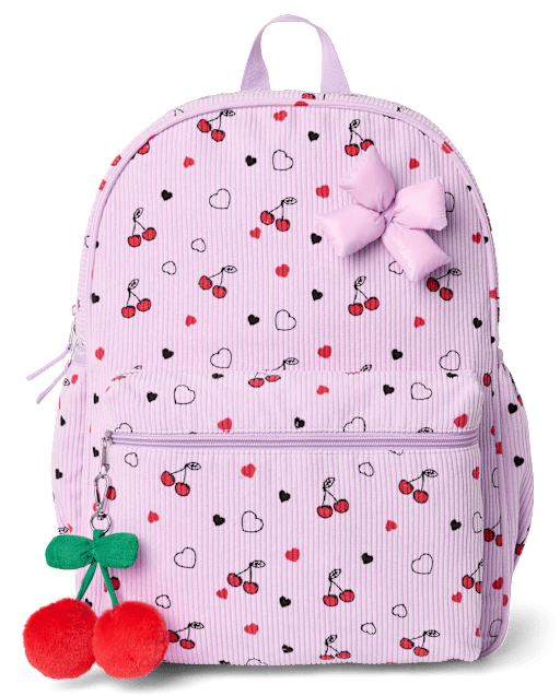 Girls Cherry Corduroy Backpack - MULTI | The Children's Place