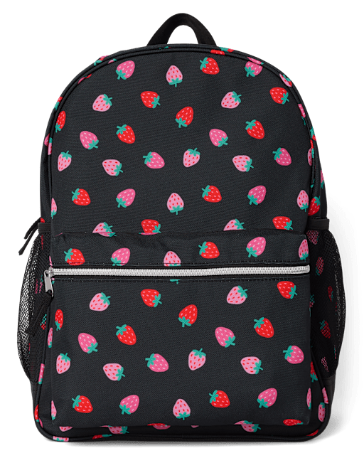 Girls Strawberry Backpack - BLACK | The Children's Place