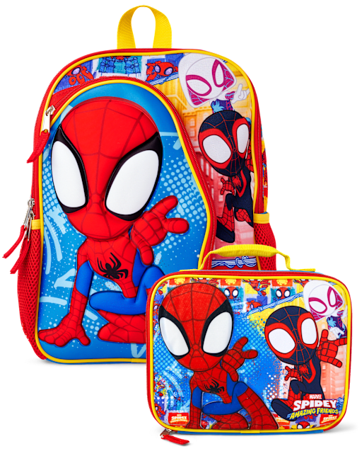 【SPYDER】 Basic Square Backpack /追跡付 Toddler Boys Spidey Backpack 2-Piece Set - MULTI | The