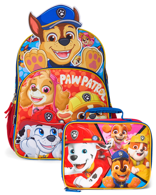 14 call paw patrol kids backpack red Boys 15" School Backpack, Red-Blue, Size One_Size girls to store their small accessories Paw Patrol 14 Inch Backpack