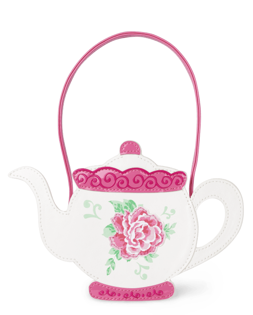 Girls Teapot Bag - Time for Tea - WHITE | Gymboree
