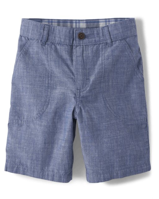 Boys Chambray Woven Chino Shorts - Sandy Shores - DENIM | Gymboree