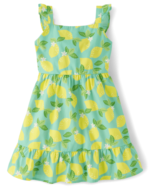 gymboree green dress Girls Sleeveless Lemon Ruffle - Little Essentials - capsule: Sale