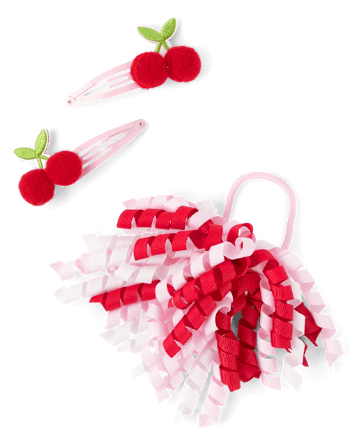 Girls Cherry 3-Piece Hair Set - Sweet Summer - MULTI | Gymboree
