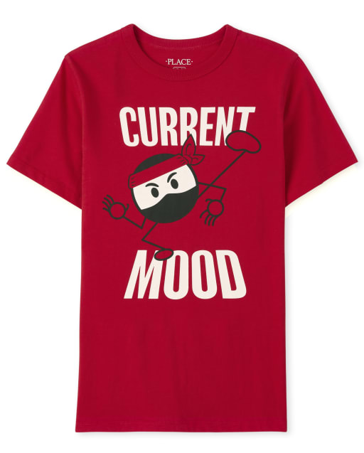Boys Short Sleeve Ninja Graphic Tee - RED | The Children's Place