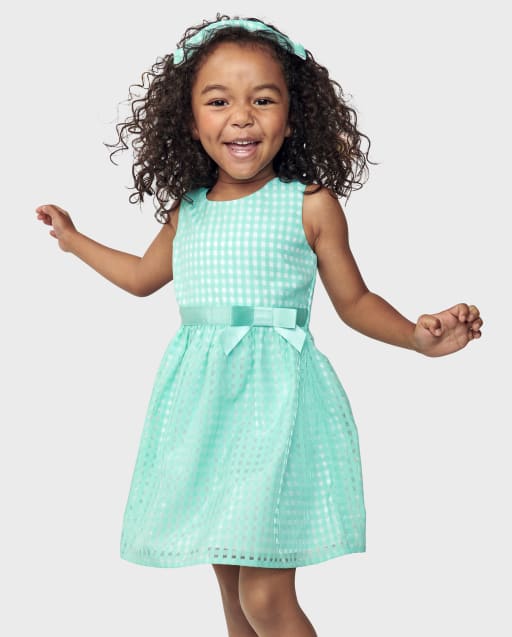 Baby And Toddler Girls Gingham Dress