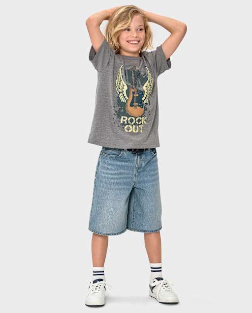 Boys Denim Baggy Jorts - BLUE | The Children's Place