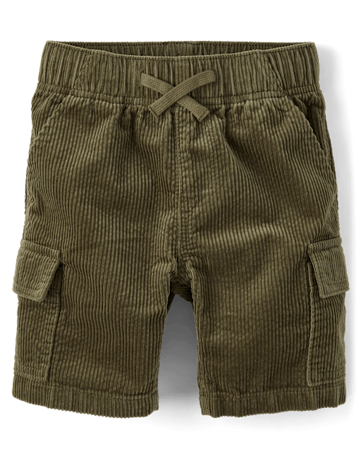 Boys Corduroy Cargo Shorts - GREEN | The Children's Place
