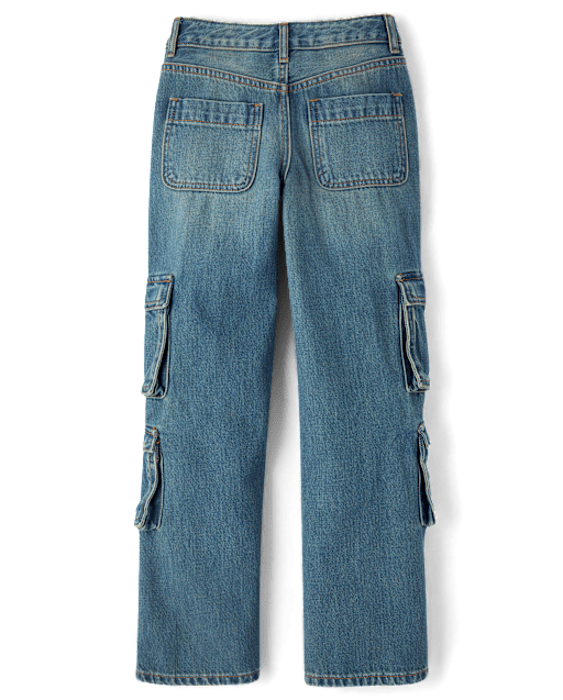 Tween Baggy Cargo Jeans - BLUE | The Children's Place