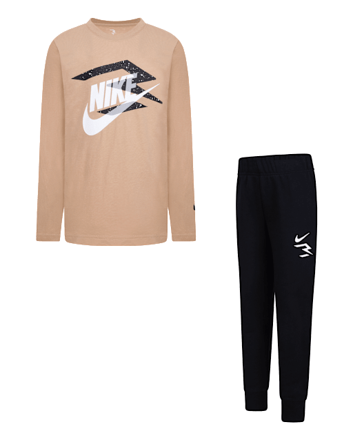 threezero monkey playground フィギュア　ナイキ Boys Long Sleeve Nike 3BRAND by Russell Wilson Graphic 2-Piece
