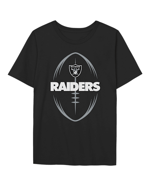 Boys Short Sleeve NFL Las Vegas Raiders Graphic Tee - BLACK | The