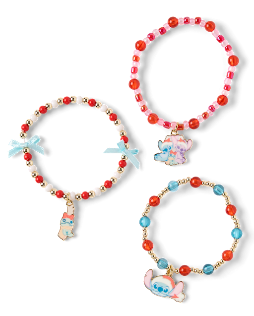 Girls Stitch Holiday Beaded Bracelet 3-Pack - MULTI | The