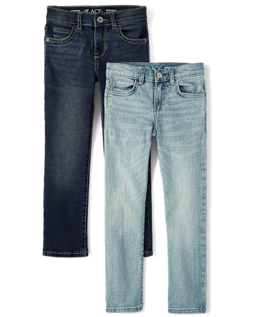 Boys Straight Jeans 2-Pack - MULTI | The Children's Place