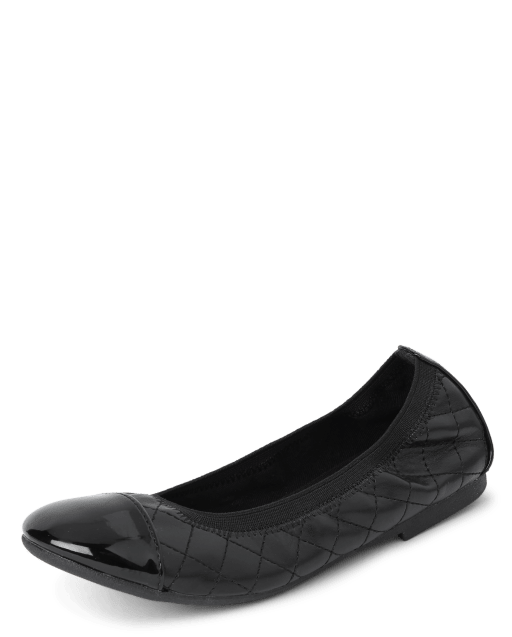 Quilted ballet pumps clearance