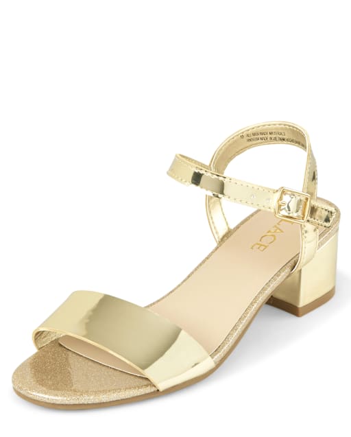 children's place gold shoes